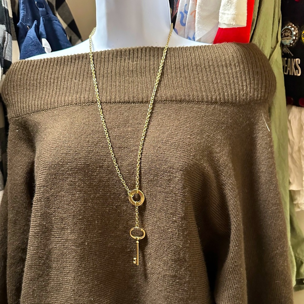 Guess Key gold necklace